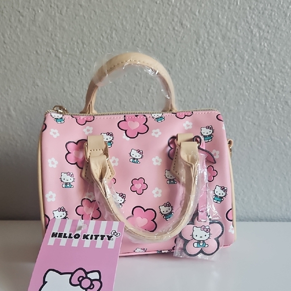 Hello Kitty Handbags - Hello Kitty Small Pink Floral Satchel Bag